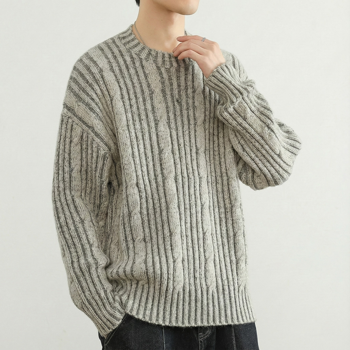 Alex Cable Knit Cashmere Sweater