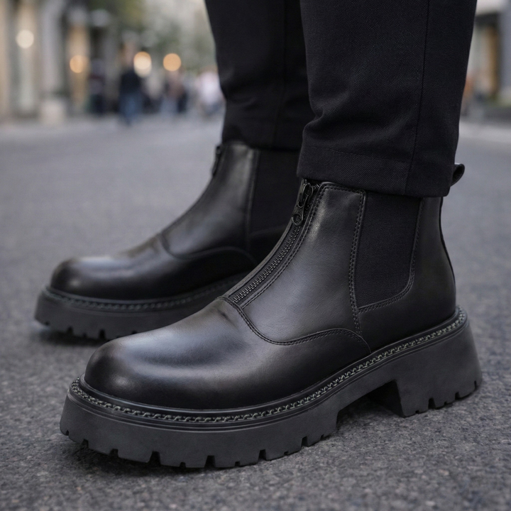 Veneto Leather Ankle Boots