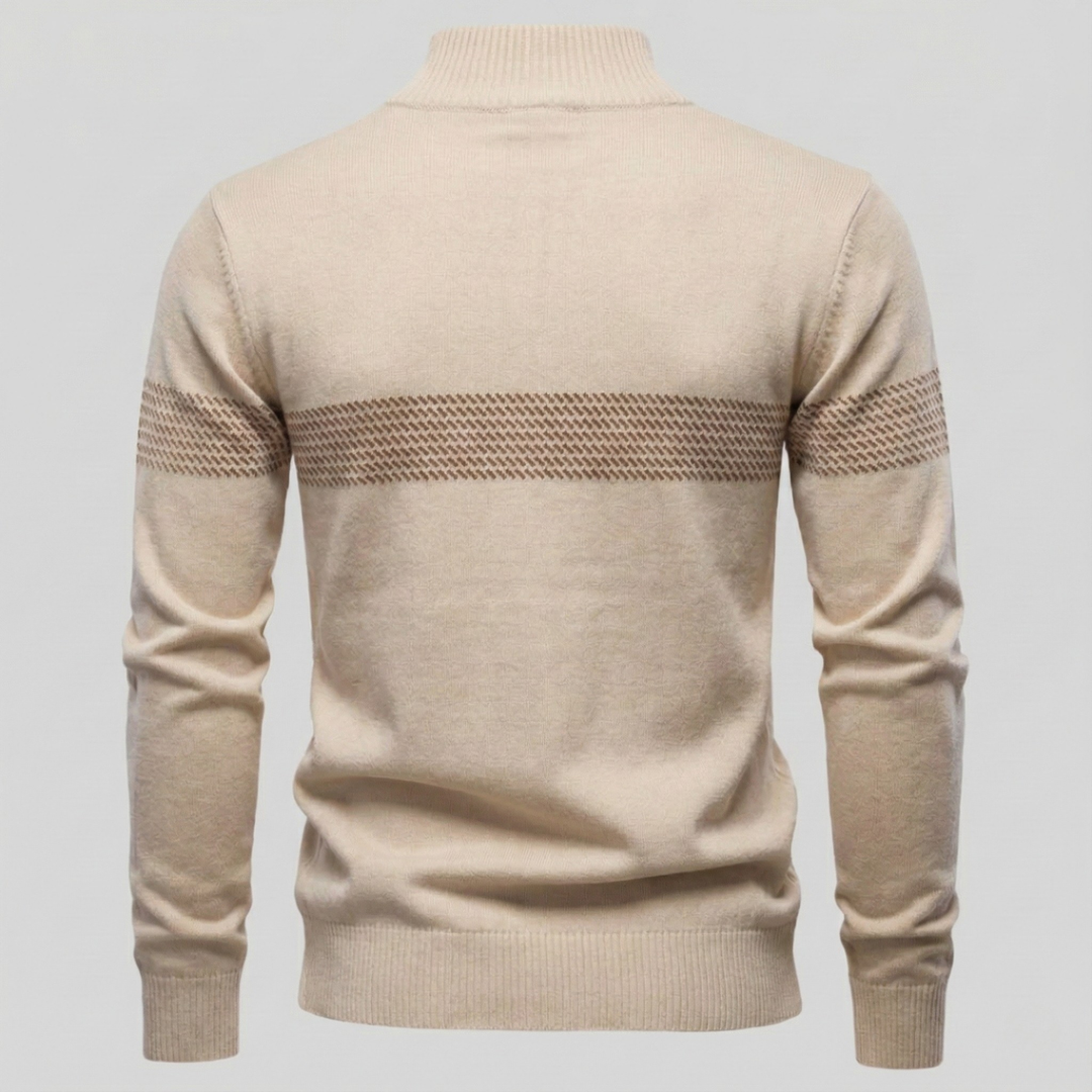 Fabio Quarter-Zip Knit Pullover