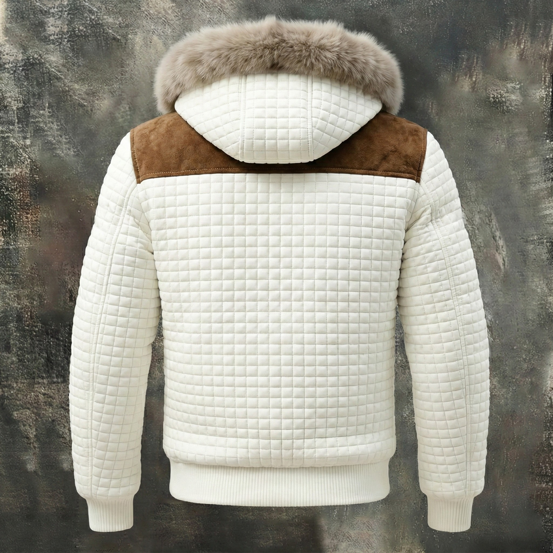 Cozy Quilted Sherpa-Lined Hooded Winter Coat