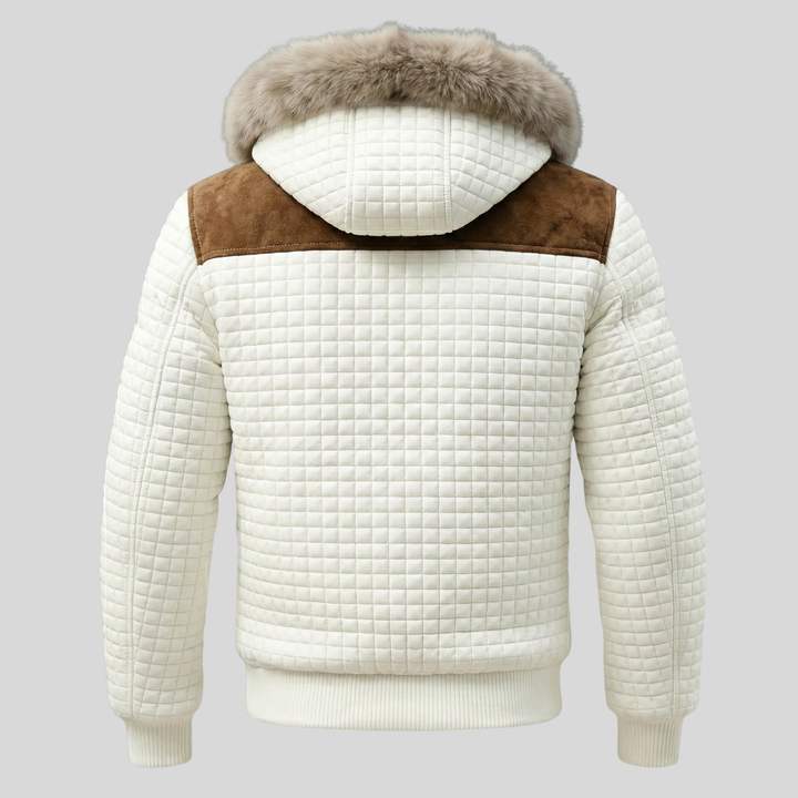 Cozy Quilted Sherpa-Lined Hooded Winter Coat
