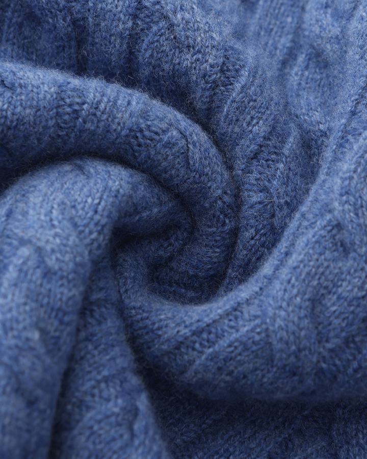 Cashmere Knit Half-Zip Sweater