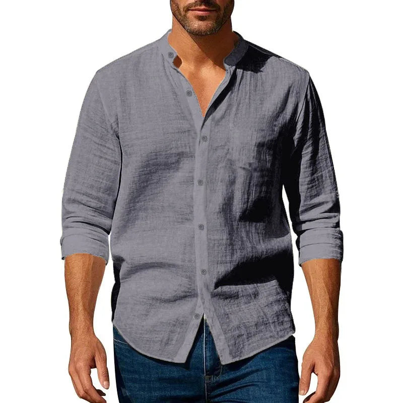 Lightweight Breathable Button-Up Shirt
