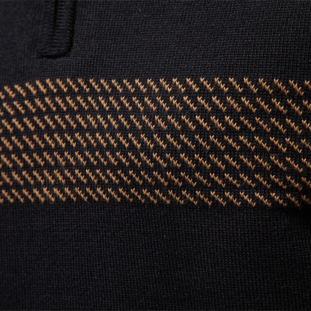 Fabio Quarter-Zip Knit Pullover