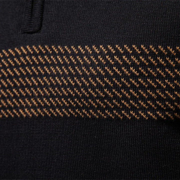 Fabio Quarter-Zip Knit Pullover
