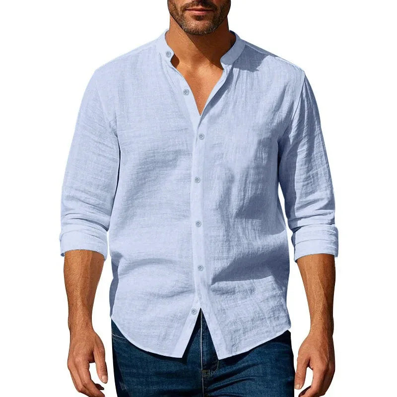 Lightweight Breathable Button-Up Shirt