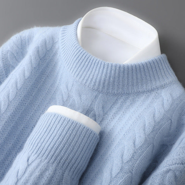 Spence Cashmere Cabled Knit Sweater