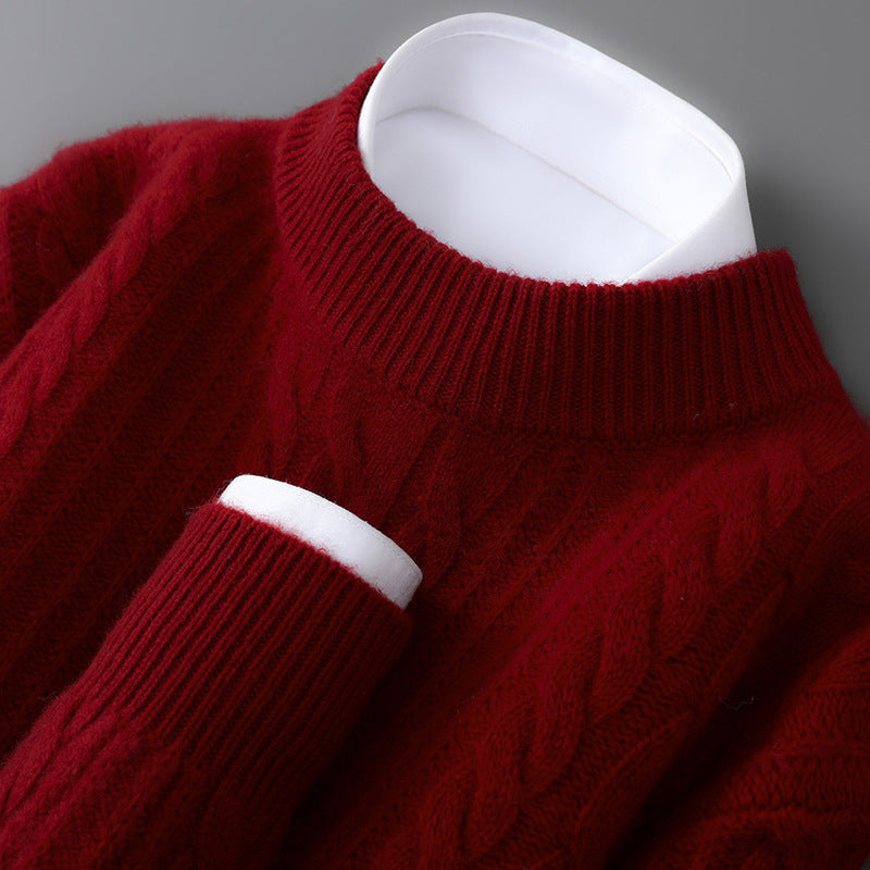 Spence Cashmere Cabled Knit Sweater