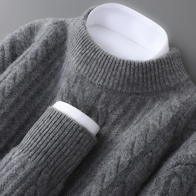 Spence Cashmere Cabled Knit Sweater