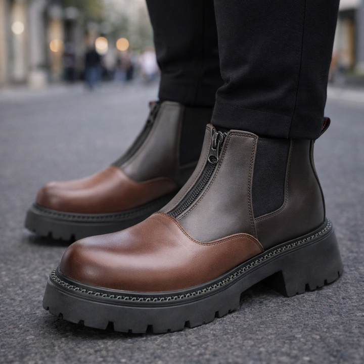 Veneto Leather Ankle Boots