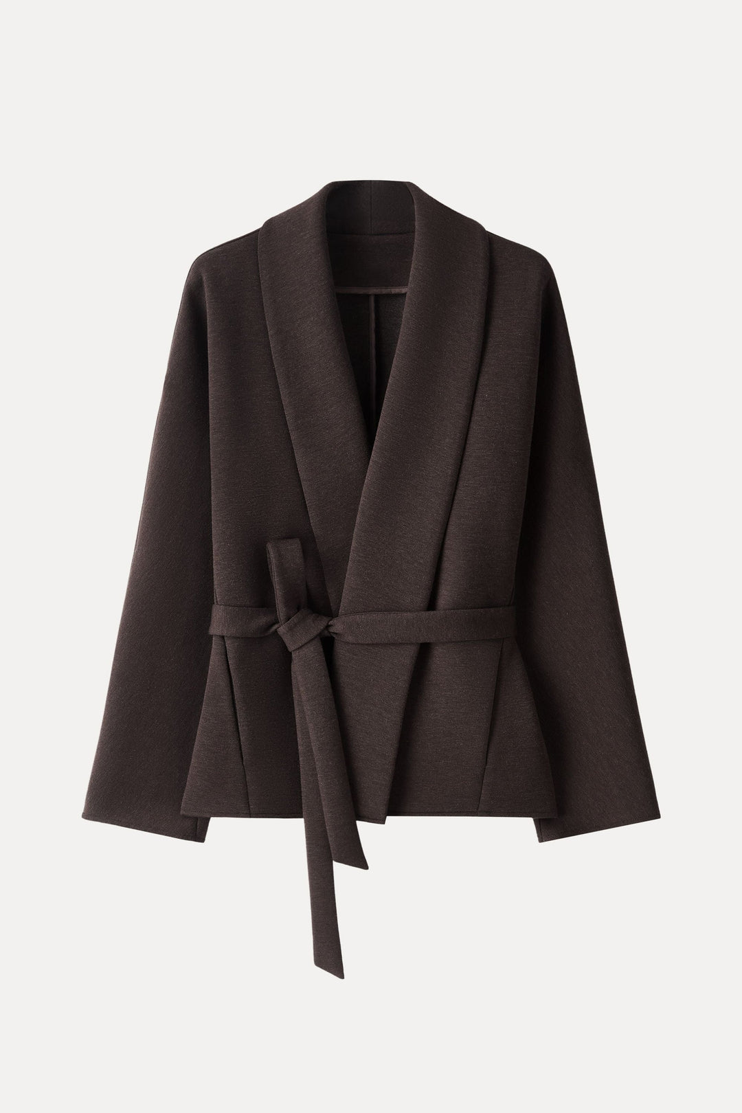 Shawl Collar Jacket with Belt