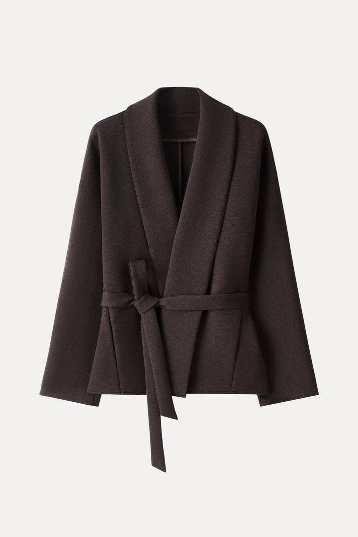 Shawl Collar Jacket with Belt