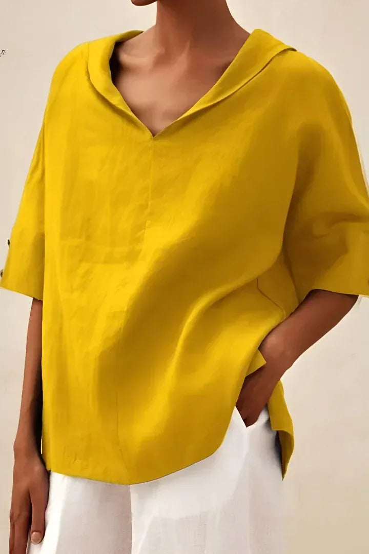 Alina Linen Blouse