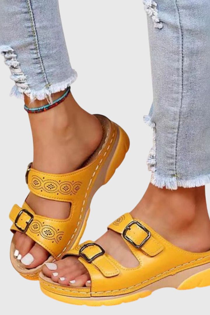 Diora™ | Leather Orthopedic Sandals