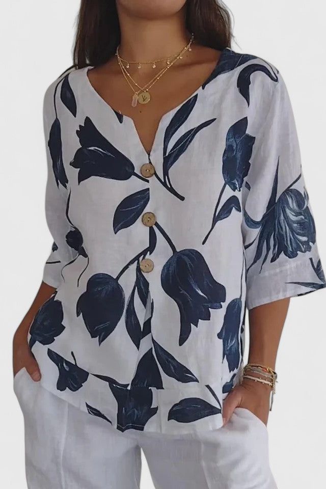Ocean Bloom Blouse