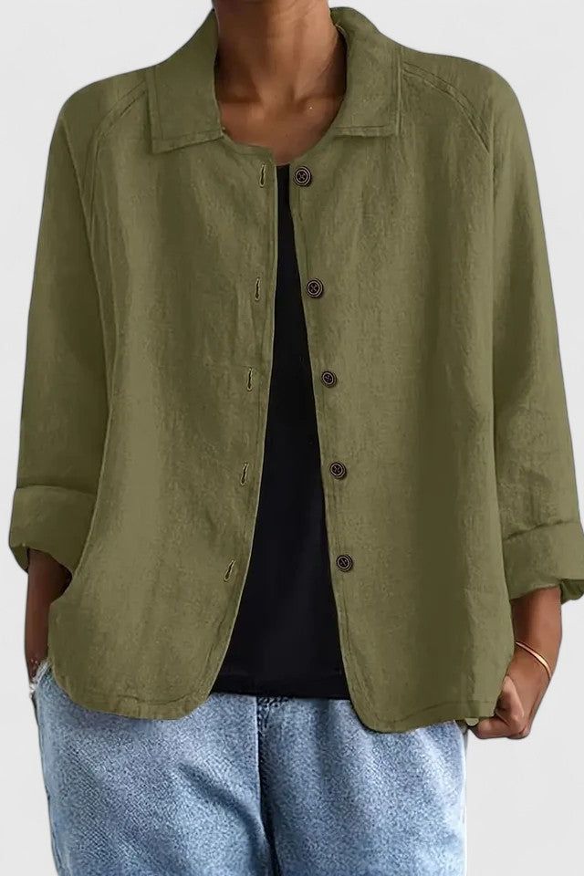 Casual Button-Up Blouse
