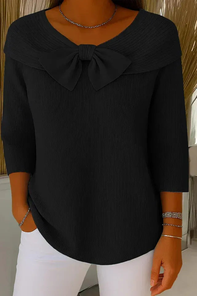 Grace Bow Knit Top