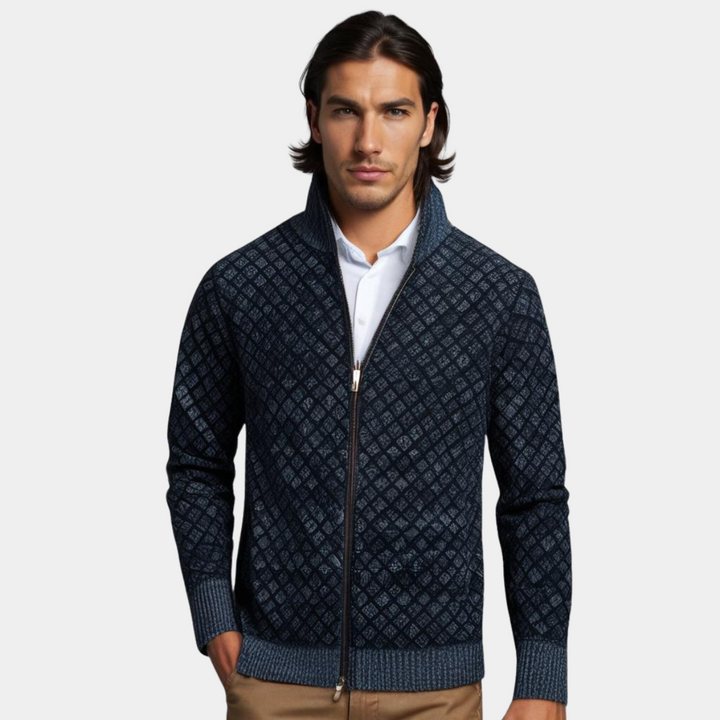 Knit Zip-Up Cardigan
