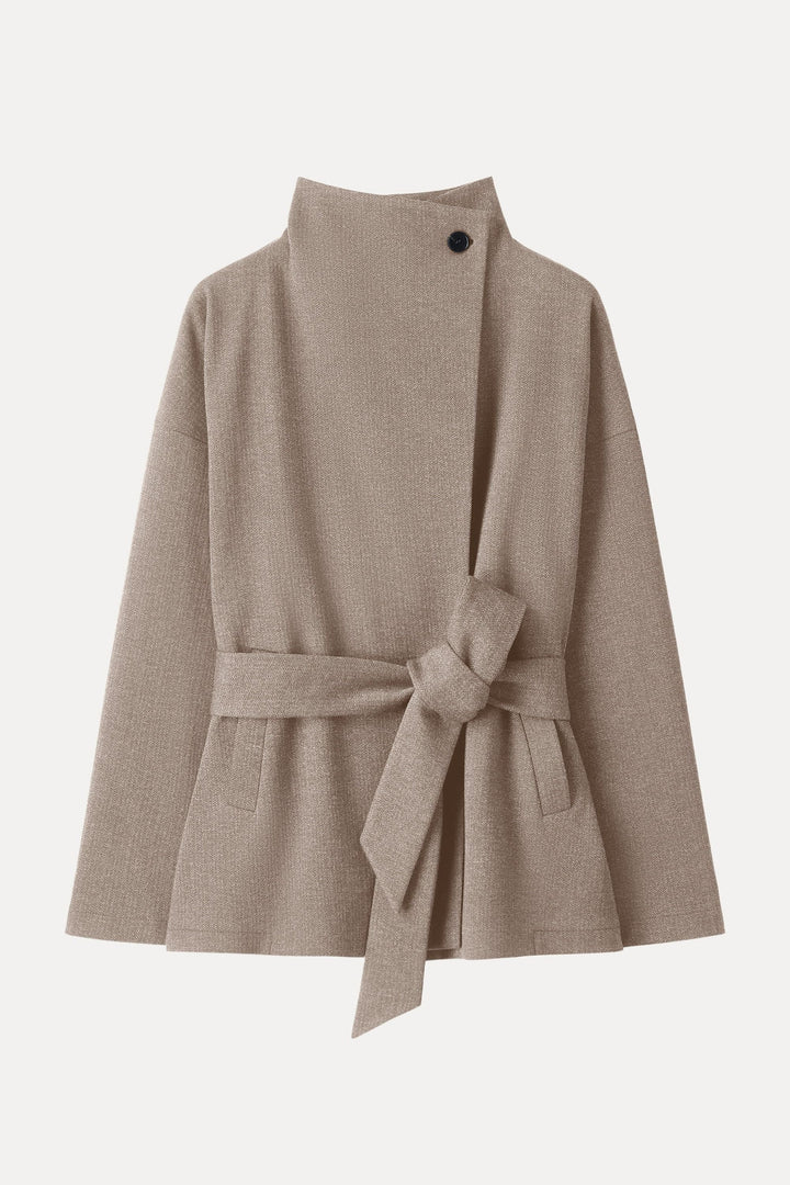 Retro jacket with belt