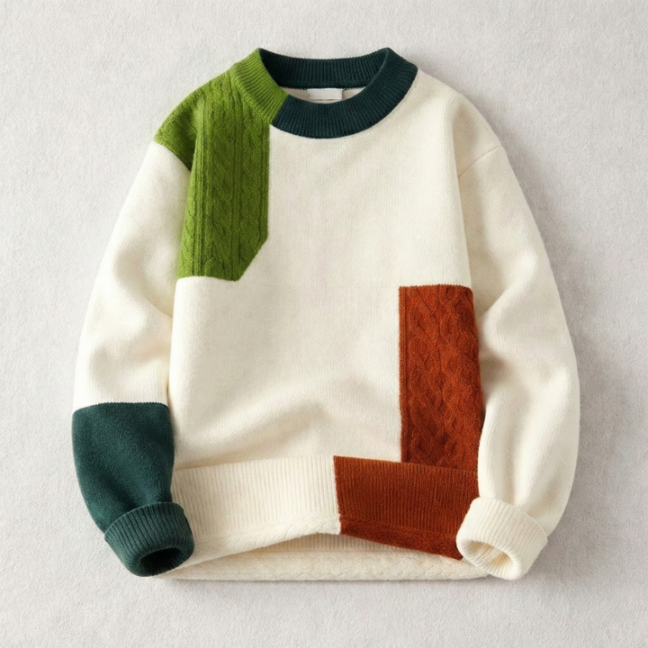 Thorne Colour-Blocked Knit Pullover