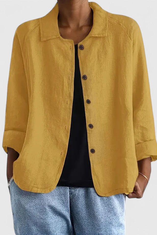 Casual Button-Up Blouse