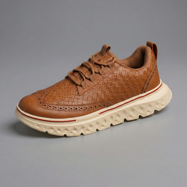 Grant Braided Leather Sneakers
