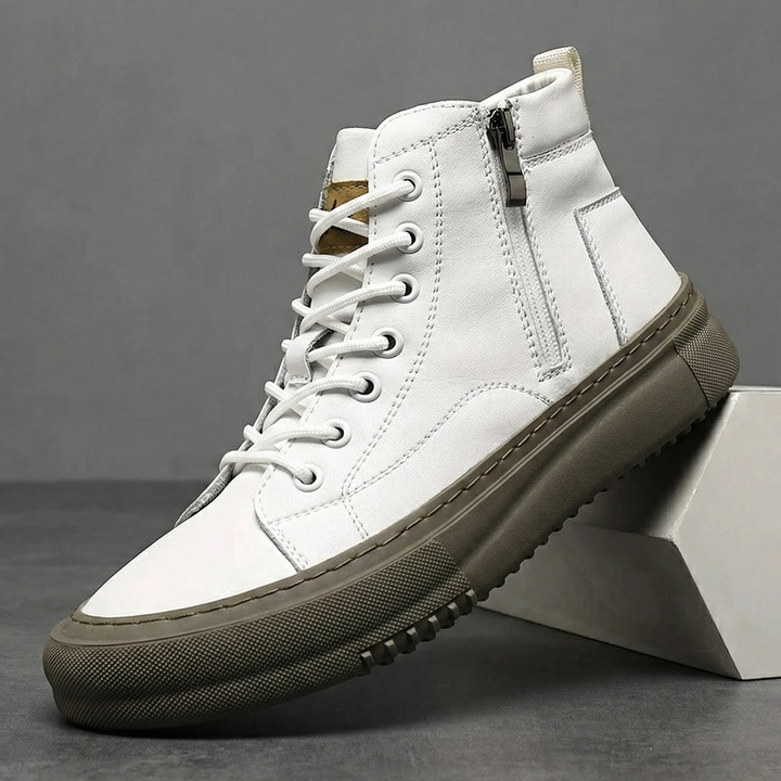 Regent Premium Leather High-Top Sneakers