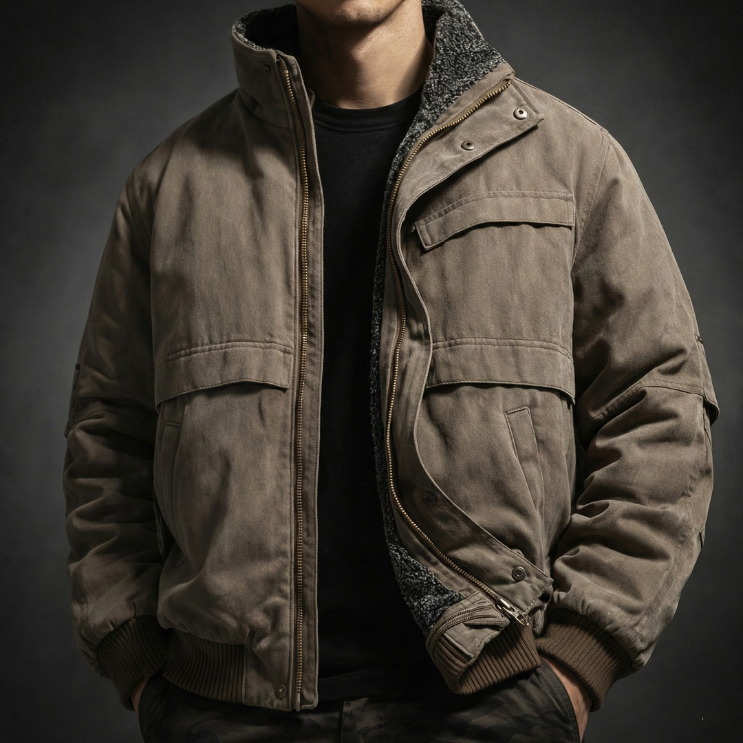 Weston Insulated Utility Jacket With Fleece Lining