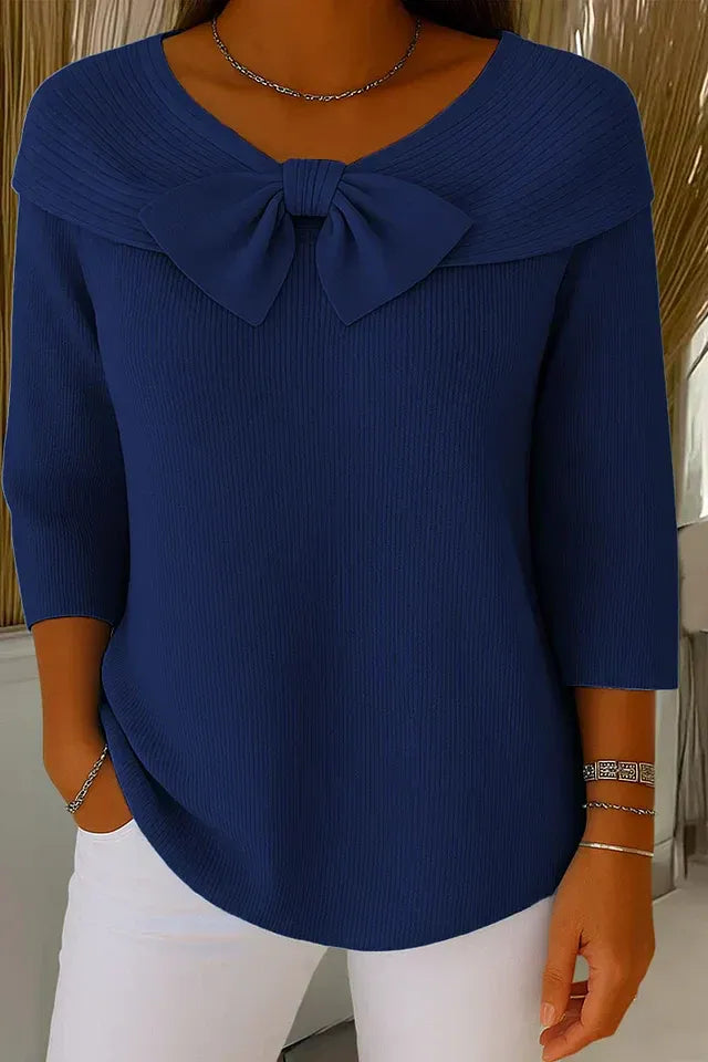 Grace Bow Knit Top
