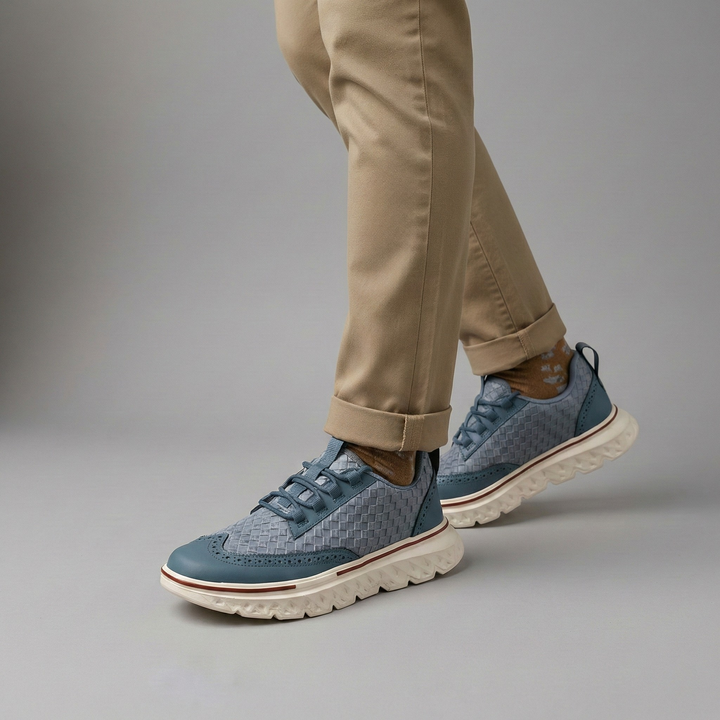 Grant Braided Leather Sneakers