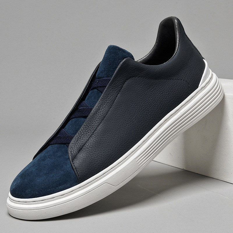 Sebastien Leather And Suede Sneakers