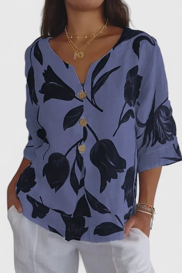 Ocean Bloom Blouse
