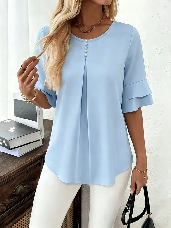 Celestia – GraceFlow Pleated Blouse