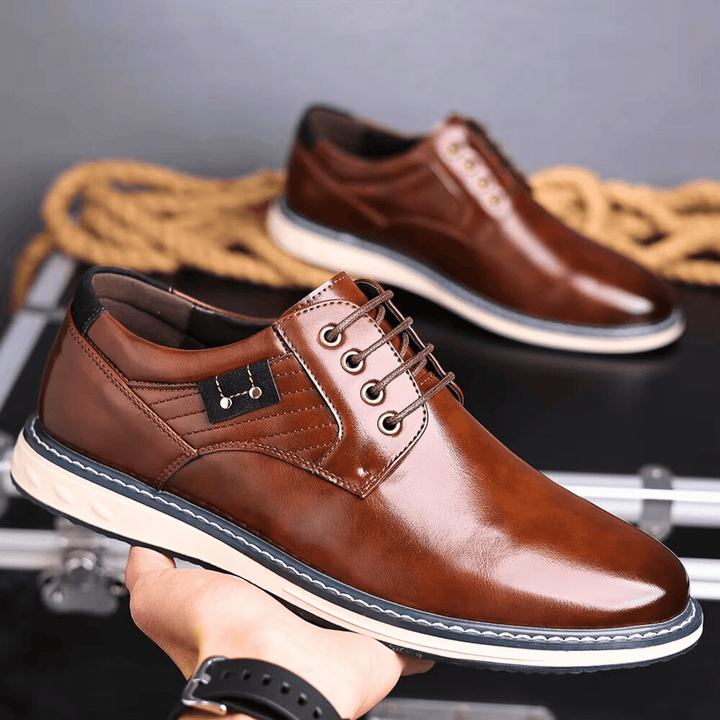 Napoli Genuine Leather Derby Shoes