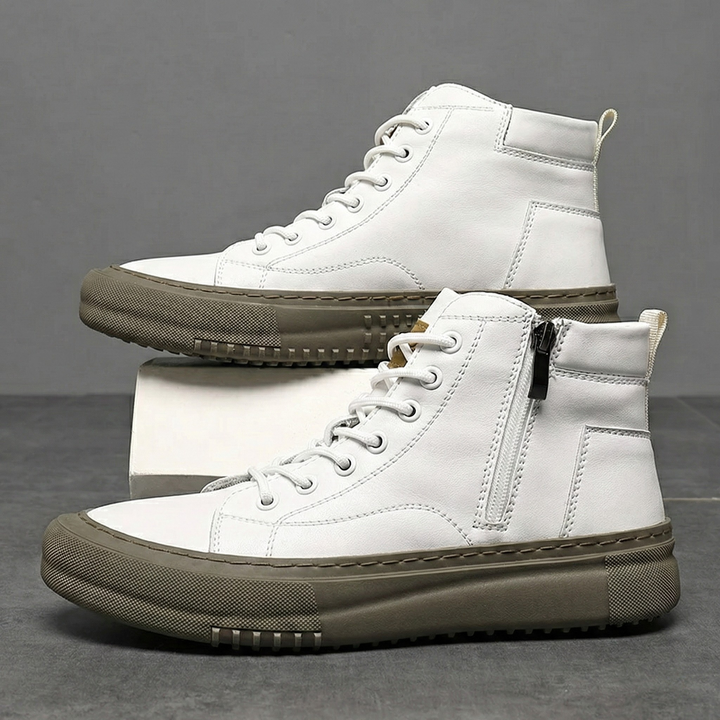 Regent Premium Leather High-Top Sneakers