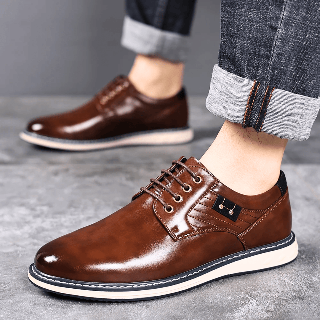 Napoli Genuine Leather Derby Shoes