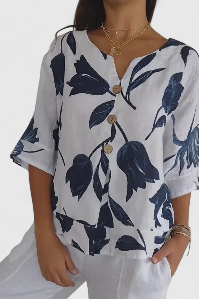 Ocean Bloom Blouse