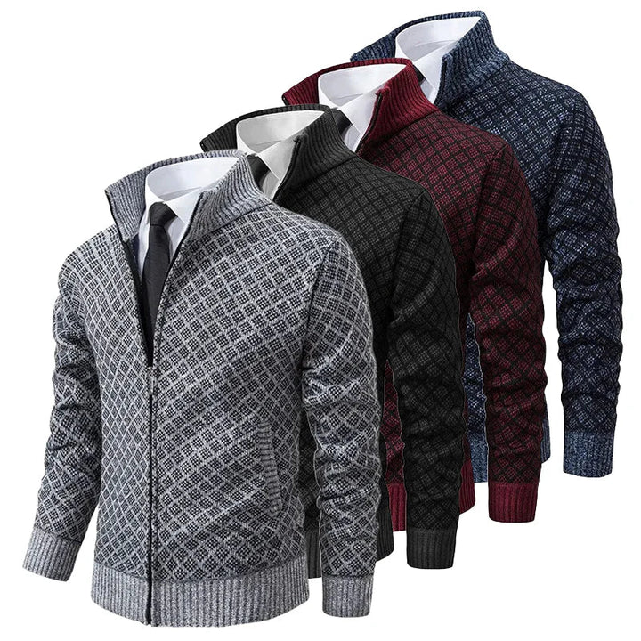 Knit Zip-Up Cardigan