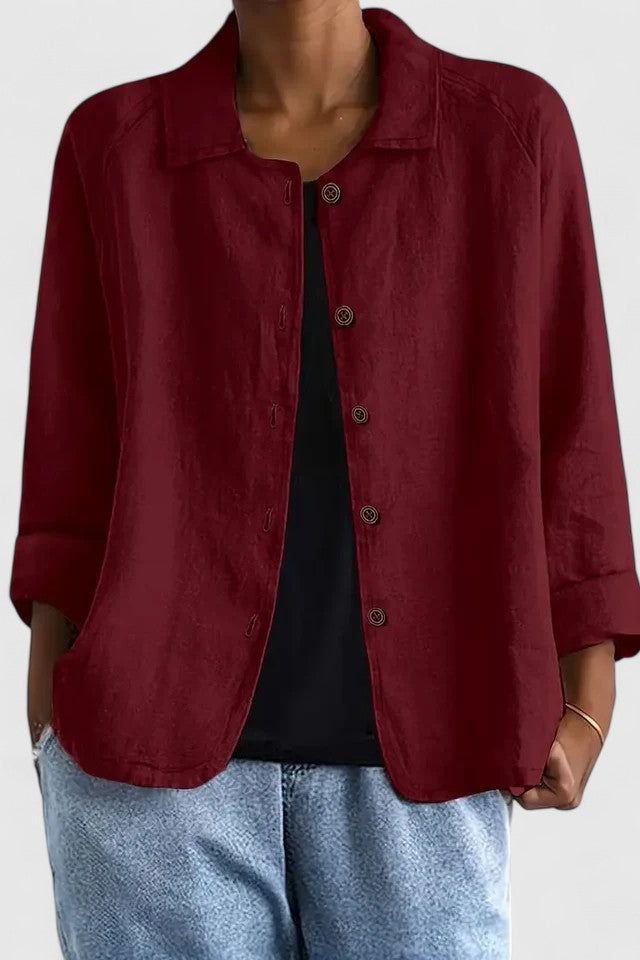 Casual Button-Up Blouse