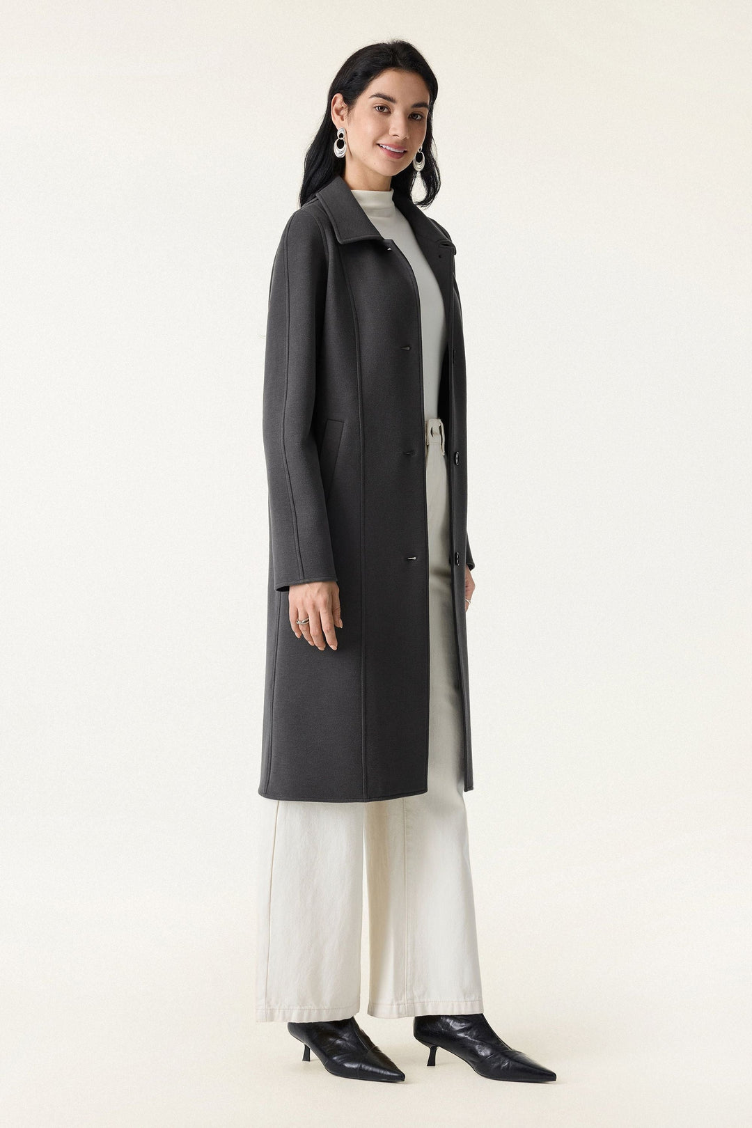 Button-up coat