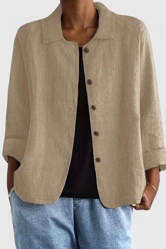 Casual Button-Up Blouse