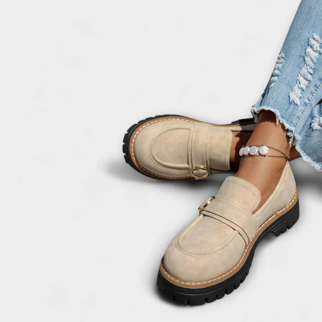 Lora™ | Casual loafers with round toe