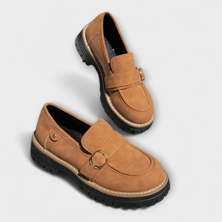 Lora™ | Casual loafers with round toe