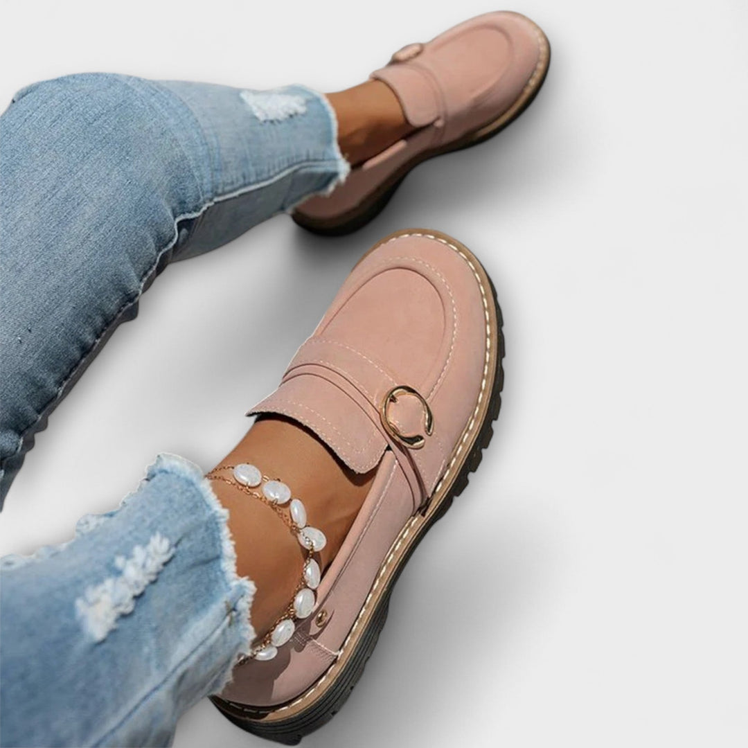 Lora™ | Casual loafers with round toe