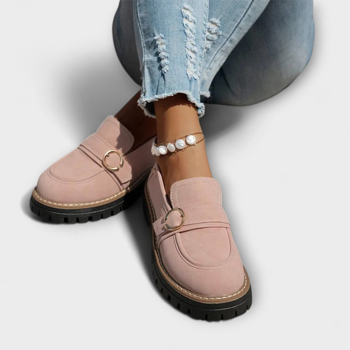 Lora™ | Casual loafers with round toe