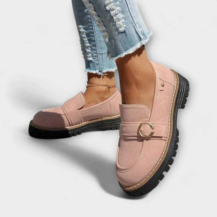 Lora™ | Casual loafers with round toe