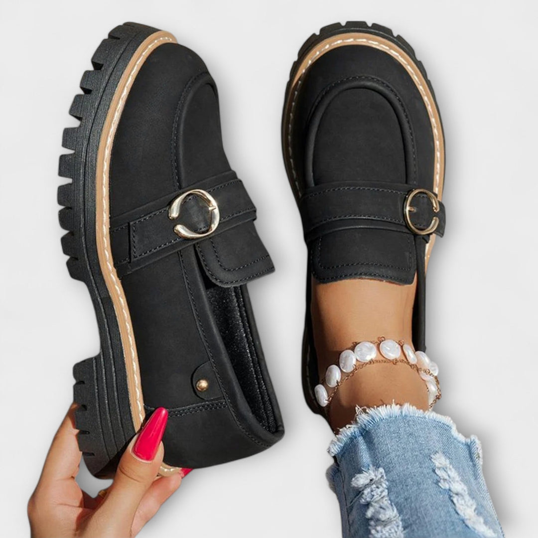 Lora™ | Casual loafers with round toe