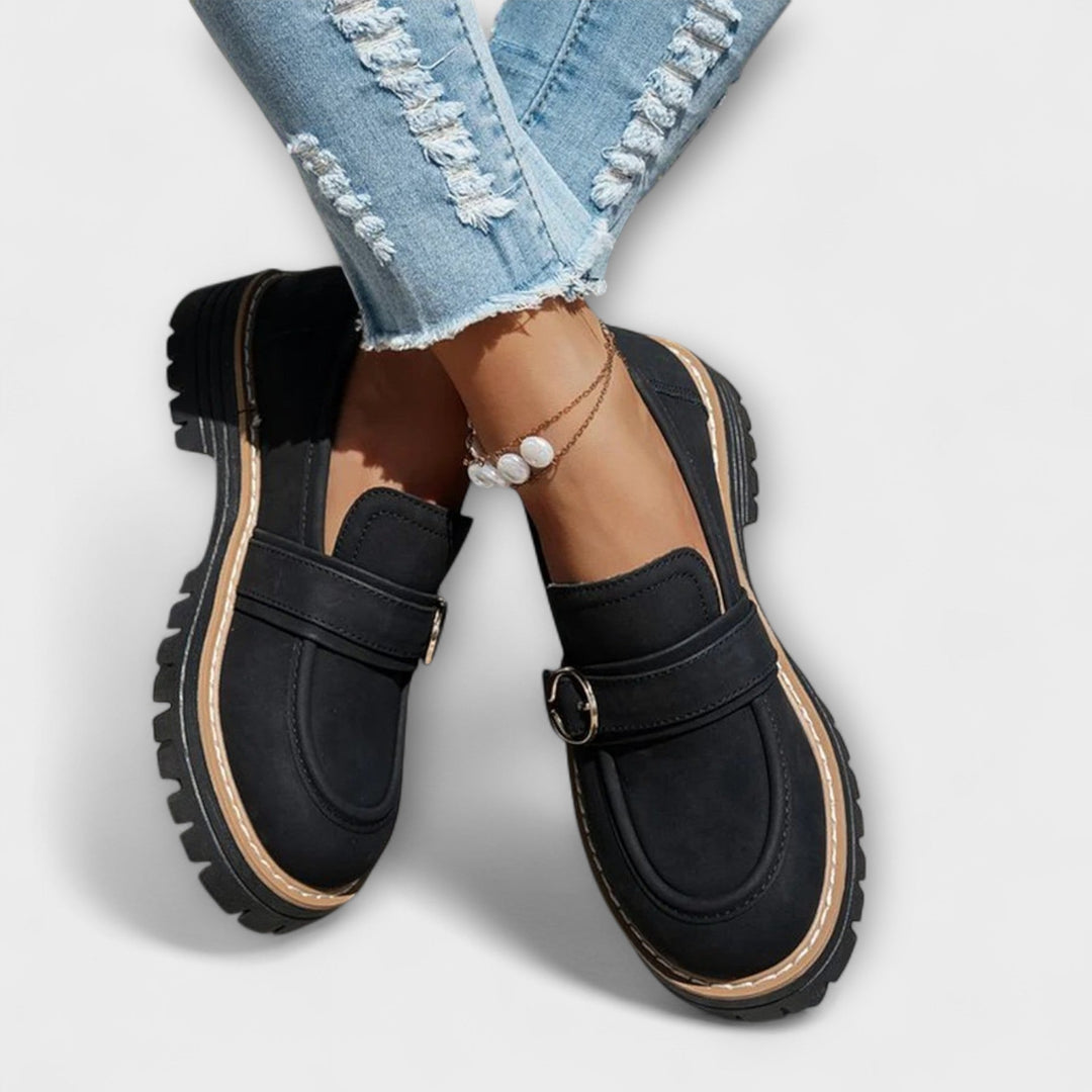 Lora™ | Casual loafers with round toe