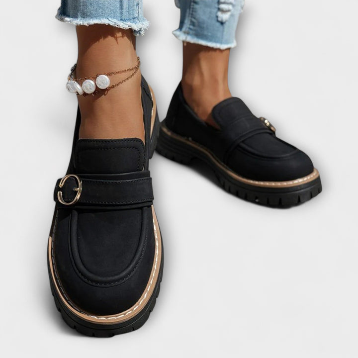 Lora™ | Casual loafers with round toe