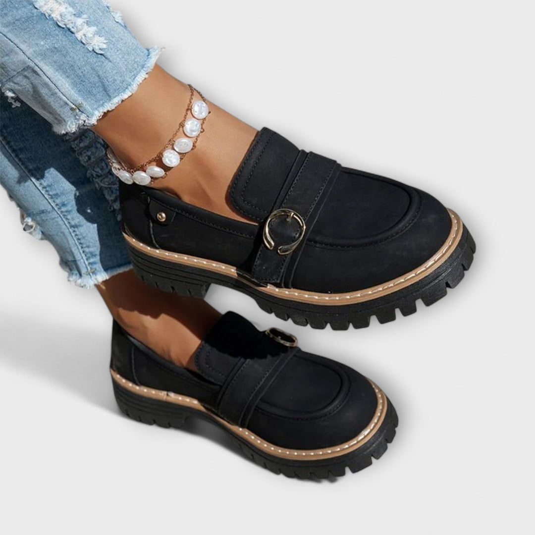 Lora™ | Casual loafers with round toe